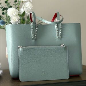 Christian Louboutin Seafoam is the colorTote